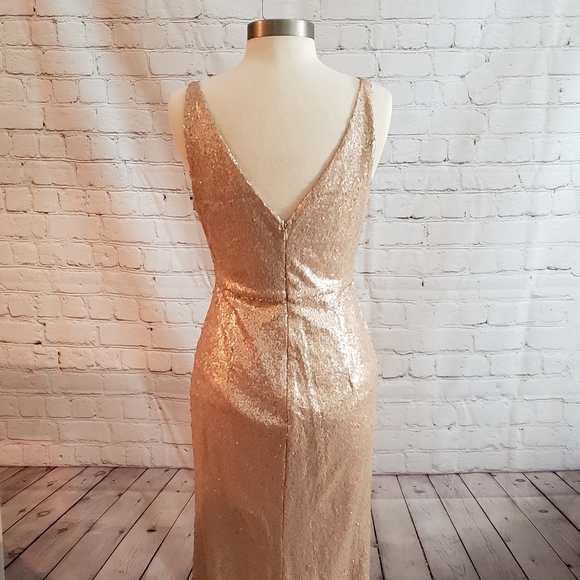 Lulus Sequin Formal Prom Bridesmaids Party Dress - Picture 3 of 8